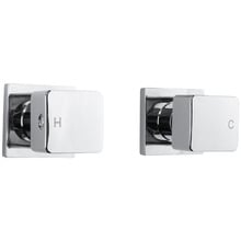 Ottimo 300mm Chrome Short Twin Shower & Wall Top Assemblies Set